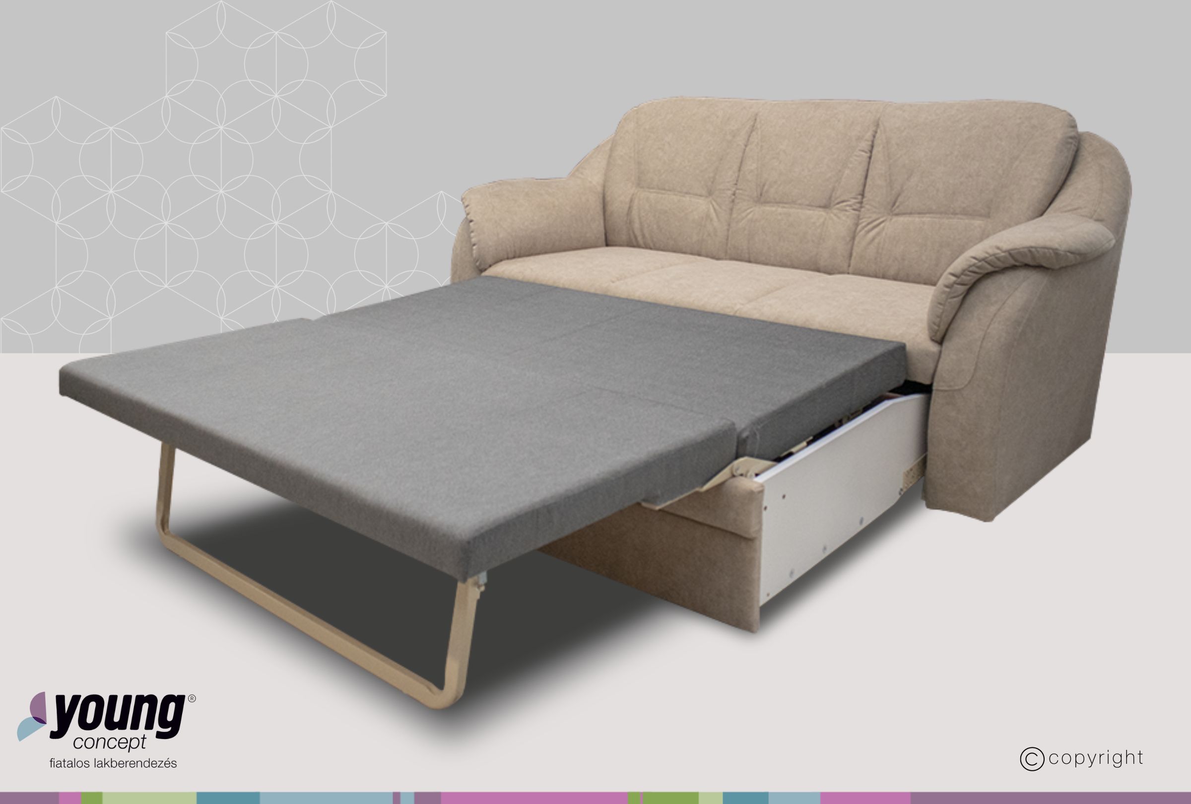 Ocean 3+2+1 ülőgarnitúra szett, D'oro 5113 humus