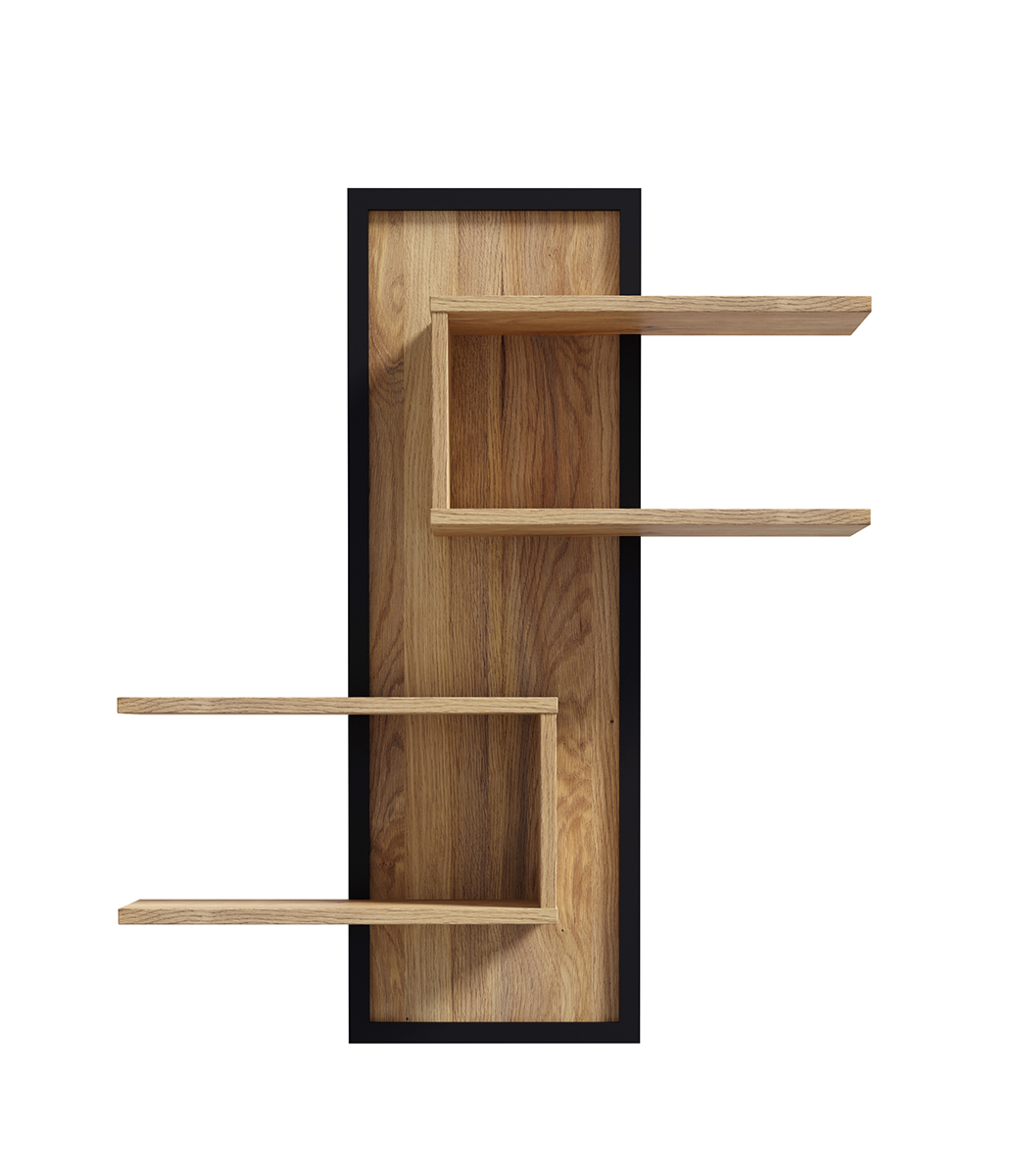 Fontana falipanel, mauvella tölgy / fekete, 103x123x22 cm