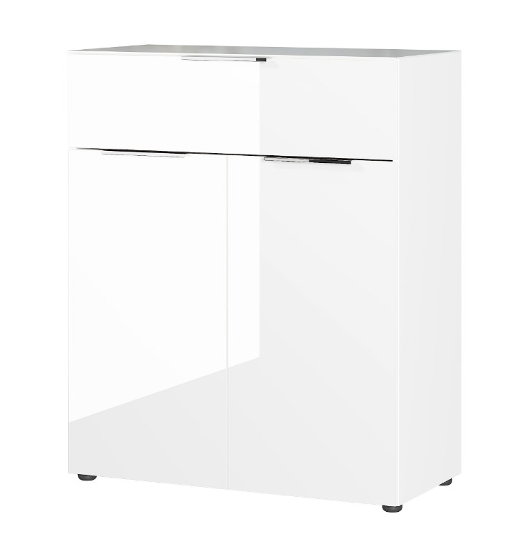 Oakland komód, 1fiókos,2 ajtós, üveg front