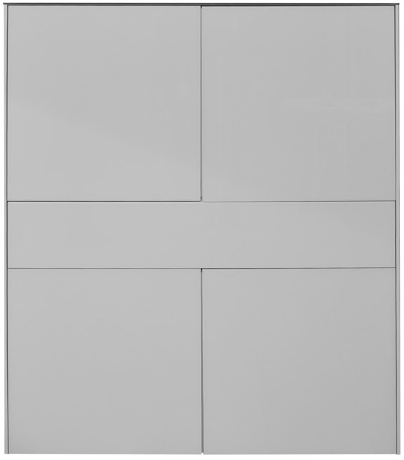 Image magaskomód, üveg front és tetőlap, 121x145x42 cm