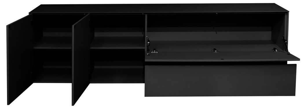 Image széles komód, üveg front, üveg tetőlap,217x63x42cm