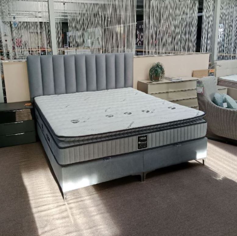 Parma boxspring franciaágy matraccal, menta,180x200