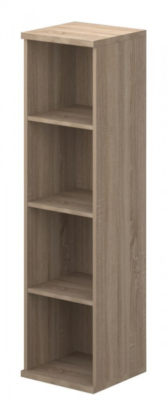 D-Line nyitott-polcos feles szekrény szil színben, 155x41x40 cm