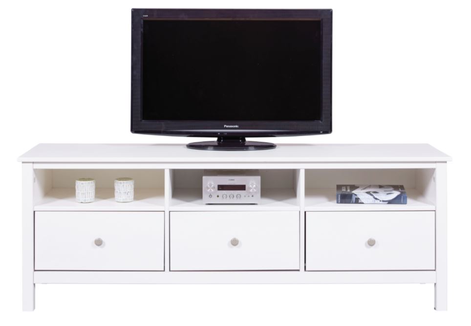 CosyHome TV állvány, fehér, 160x57x45cm