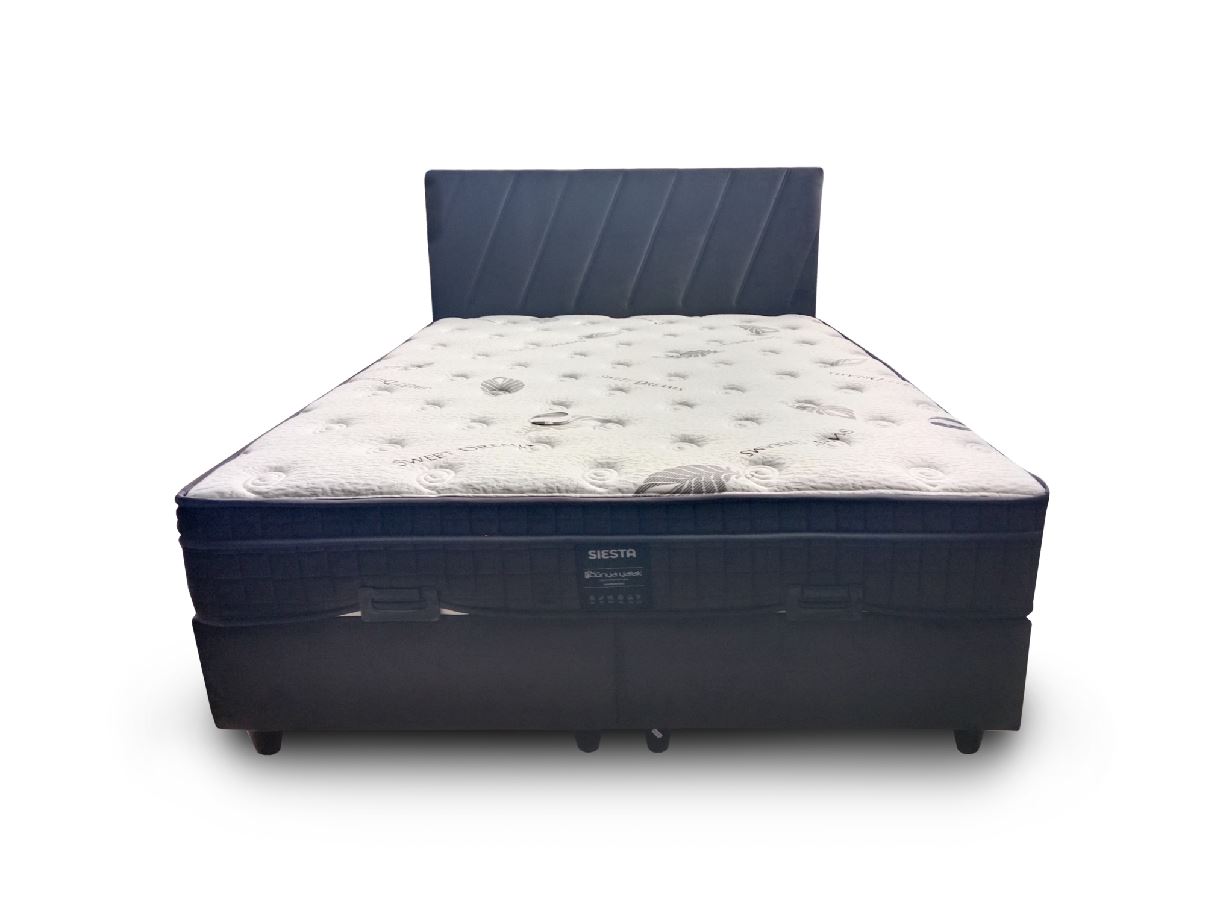 Letto boxspring franciaágy matraccal, szürke,180x200 cm