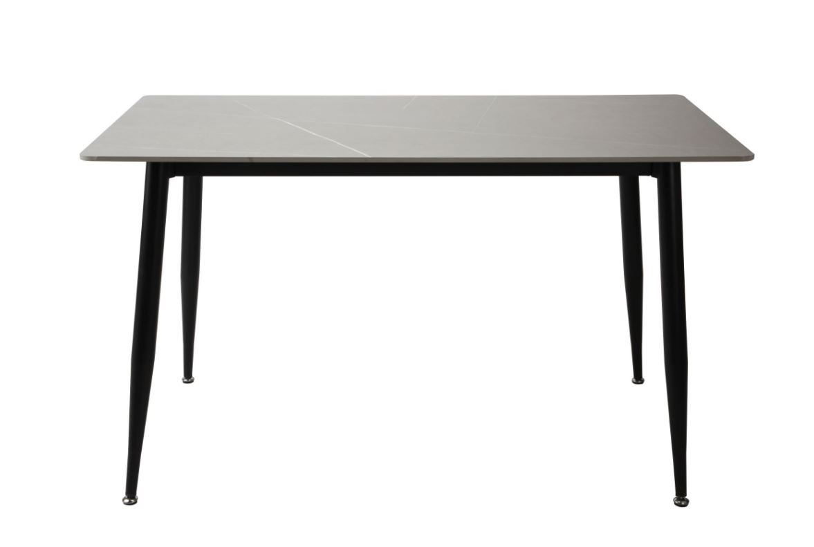 Lotte asztal, szinterezett kő, szürke, 120X60X76 cm