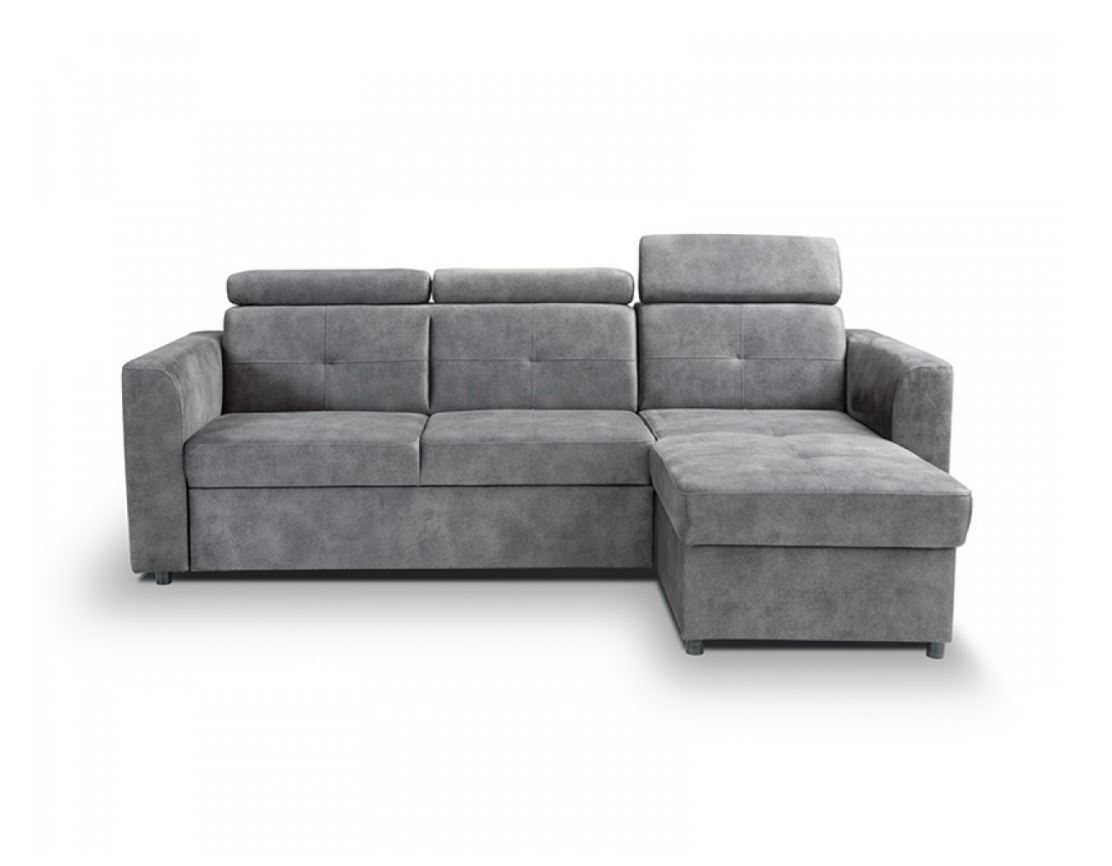 Tulip mini ülőgarnitúra, szürke, 230x165 cm