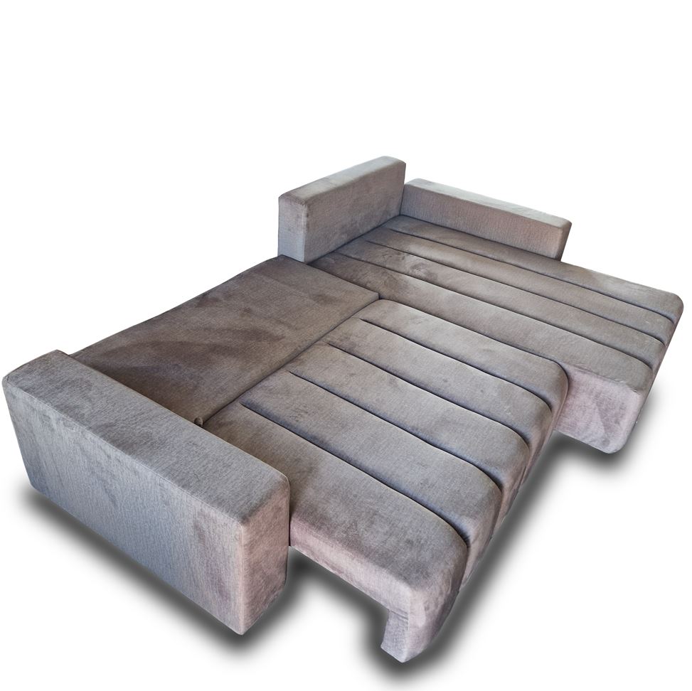 Bella sarokgarnitúra, taupe, 278x178 cm