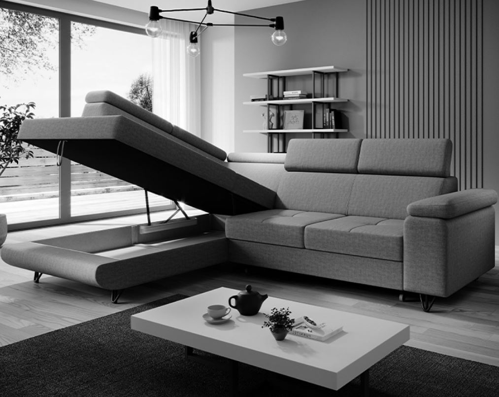 Violet ülőgarnitúra, balos, beige, 250x183 cm