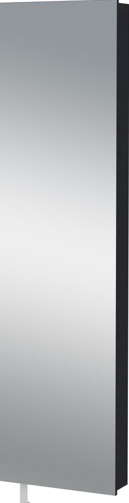 Elis forgatható cipősszekrény, faliszekrény, grafit / tükrös