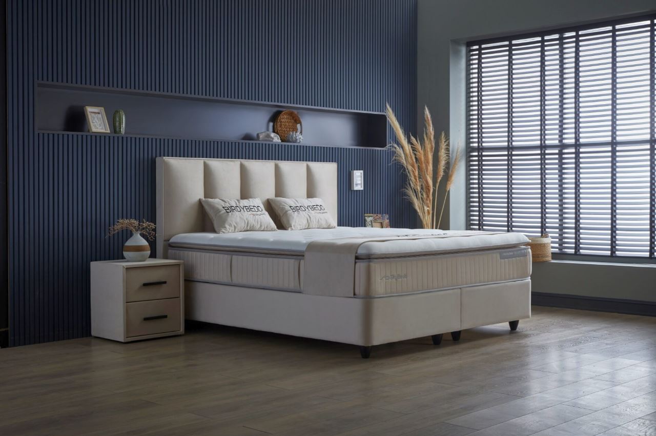 Kolibri éjjeliszekrény 2 fiókos, beige, 45x50x50 cm