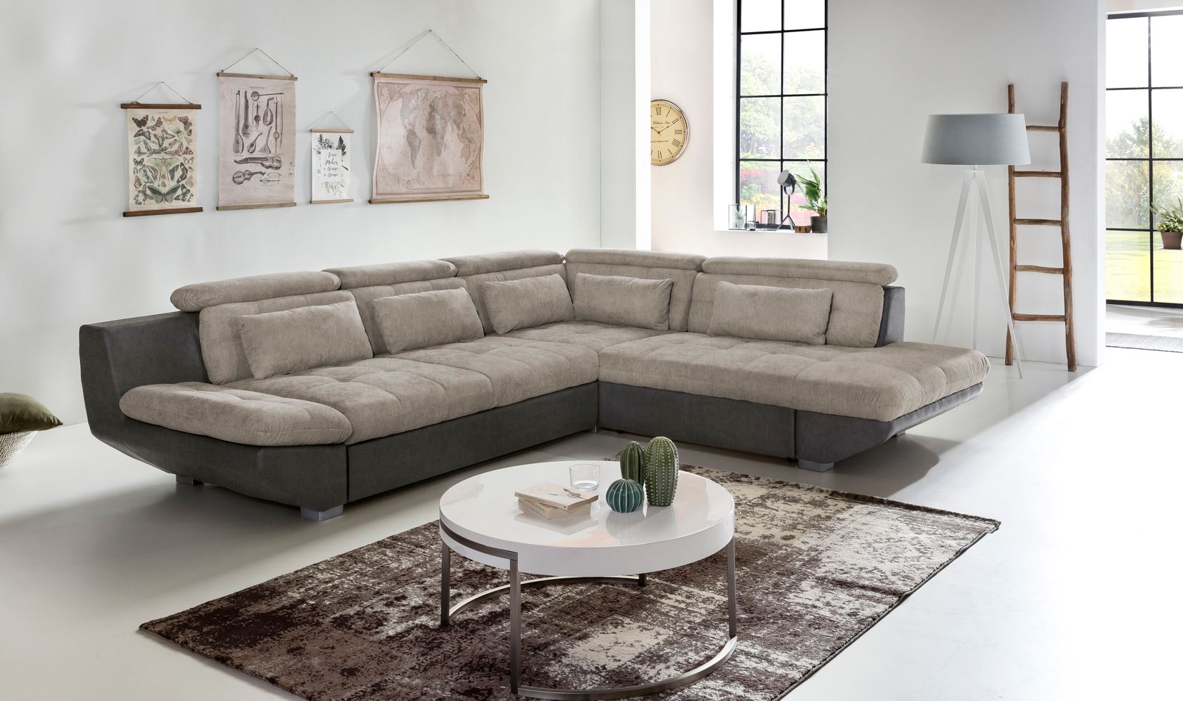 Endless sarokgarnitúra, jobbos, szürke, 305x228 cm"k"