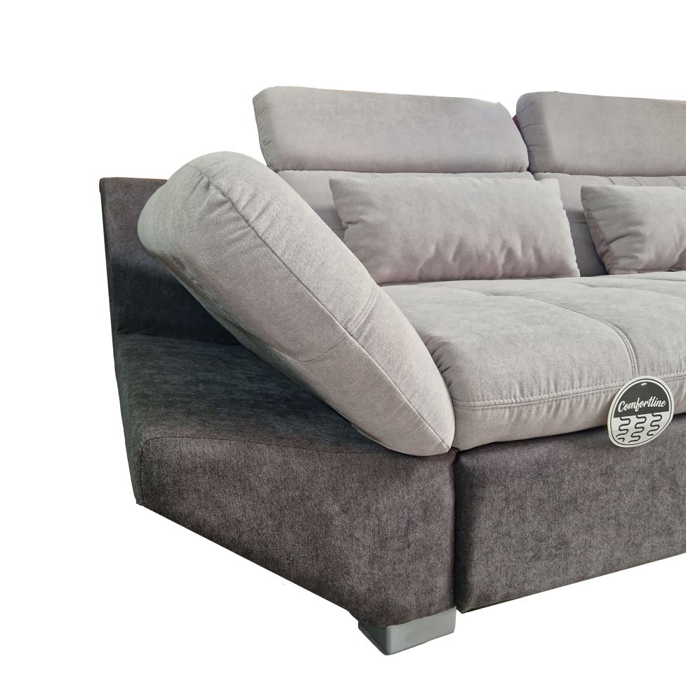 Endless sarokgarnitúra, jobbos, szürke, 305x228 cm"k"