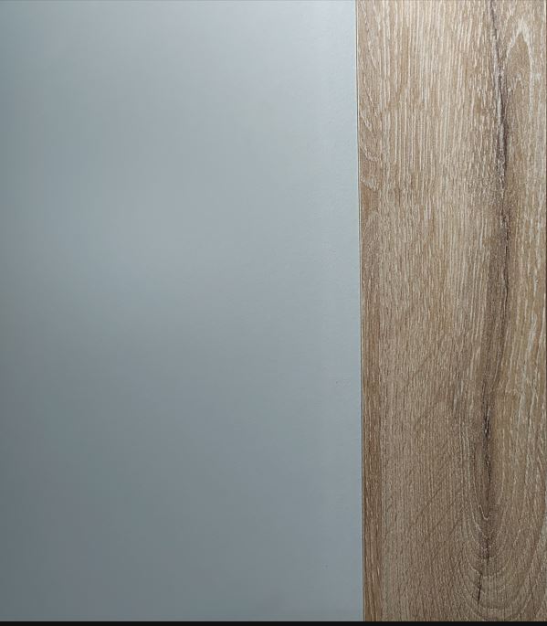 Viking előszobafal, 5 elemes előszoba szekrény kombináció, tölgy-szürke"k"