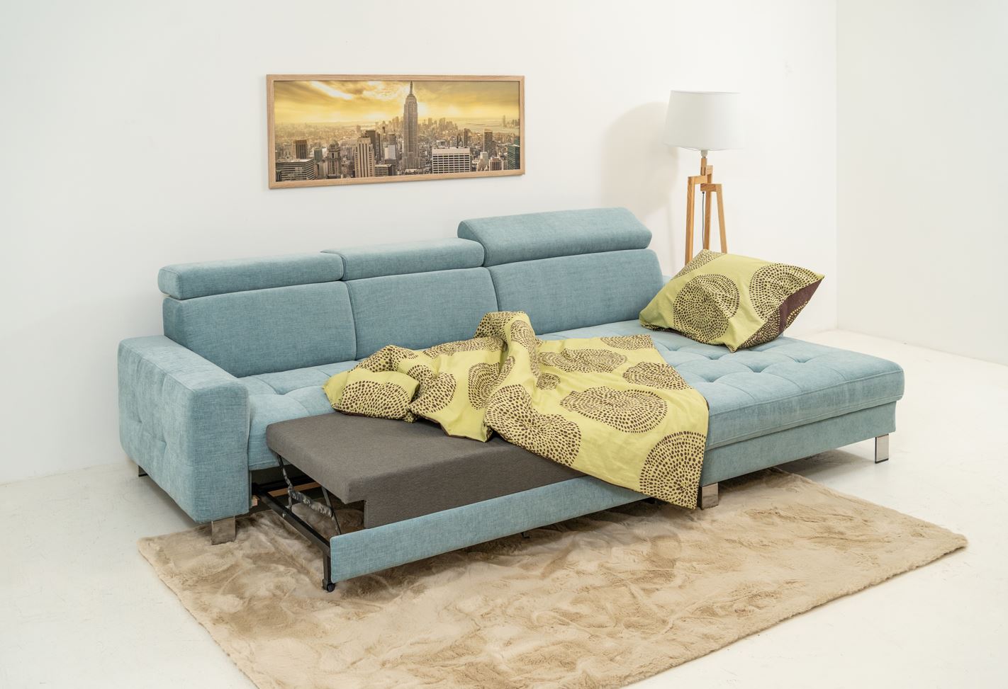 Borneo sarokgarnitúra, Menta (II.), 265x170 cm