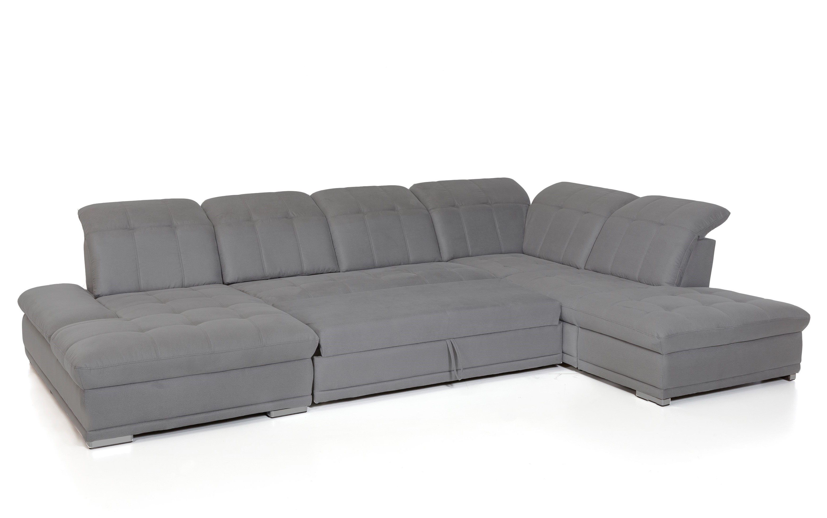 Adele U ülőgarnitúra, Dune sötét szürke, 265x386x190 cm