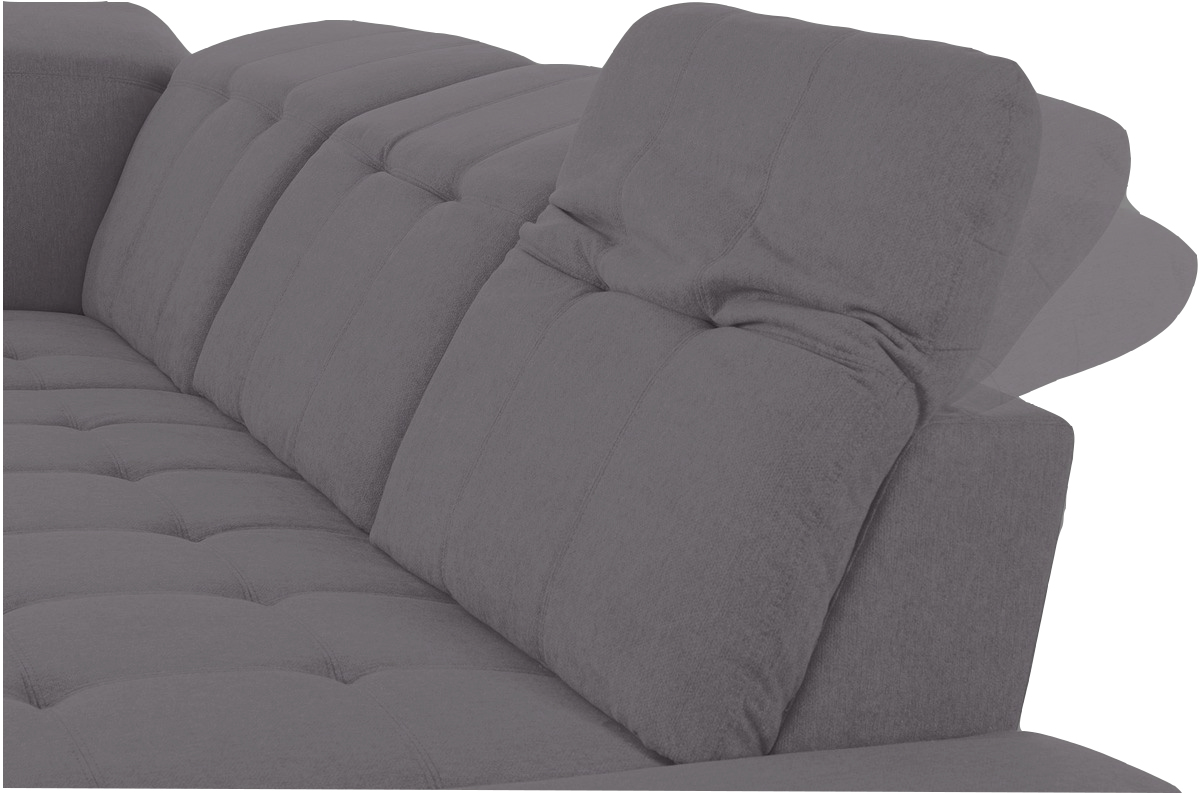 Adele U ülőgarnitúra, Dune sötét szürke, 265x386x190 cm