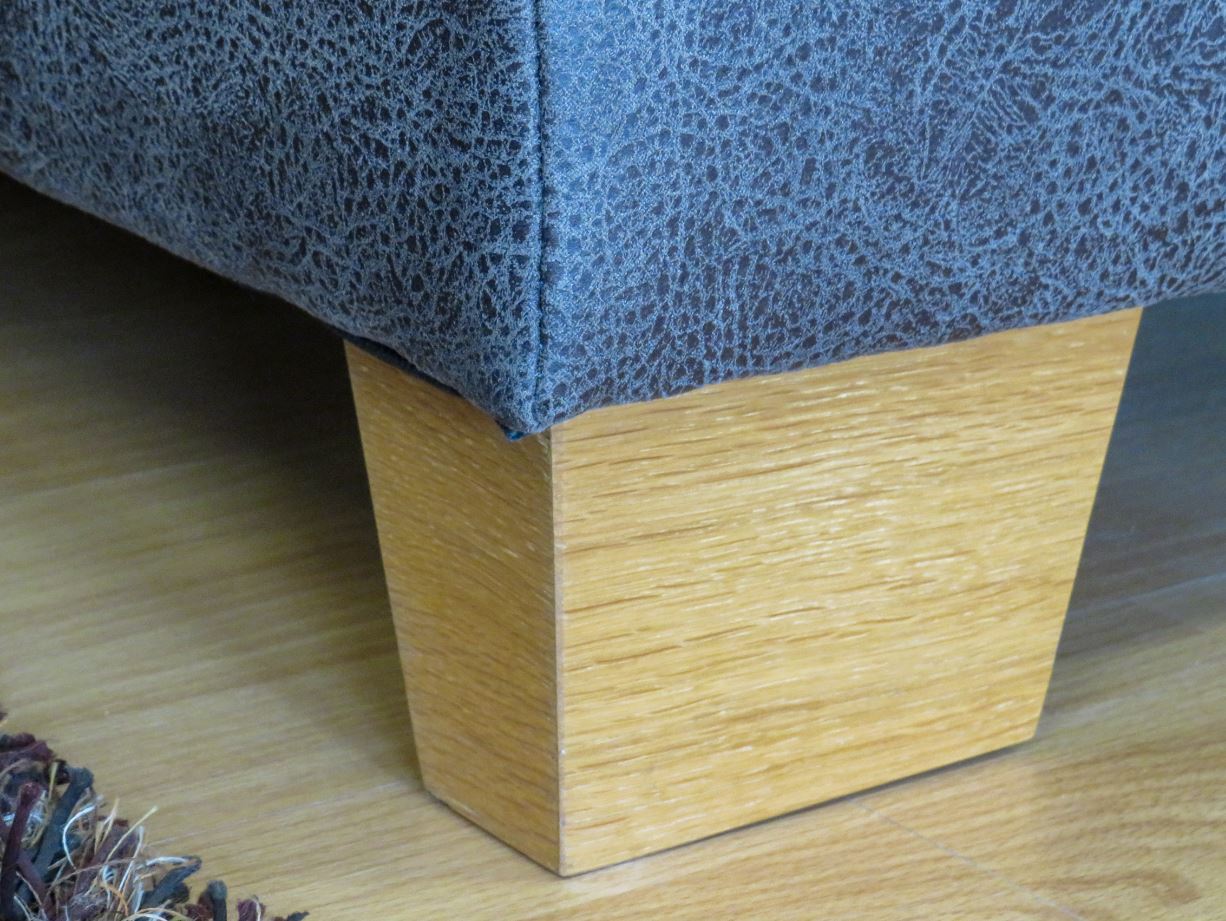 Stanley U alakú ülőgarnitúra 313x235x167 cm + Inside-S relax fotel 84x106x88 cm, Taurus Grau szövet, tölgy láb