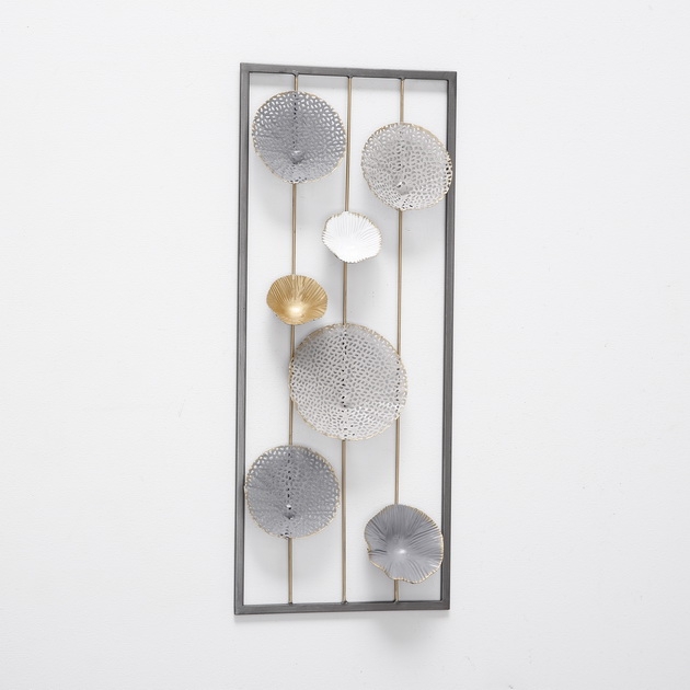 1014527 Tizian, falikép,fém,25x61 cm