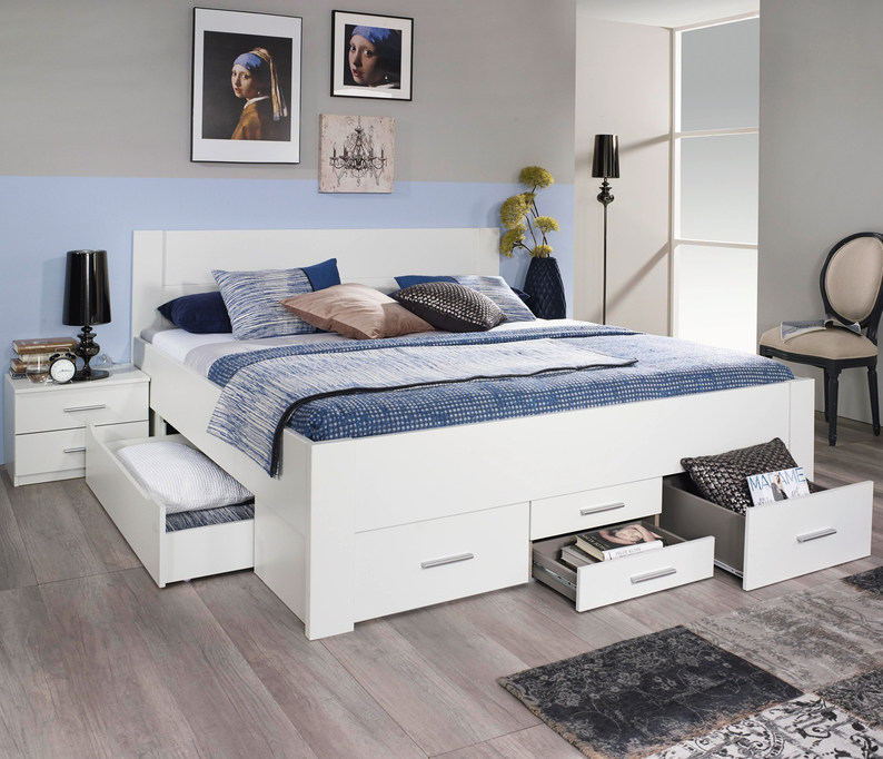 Ottawa 180x200cm-es franciaágy fiókszettel"k"