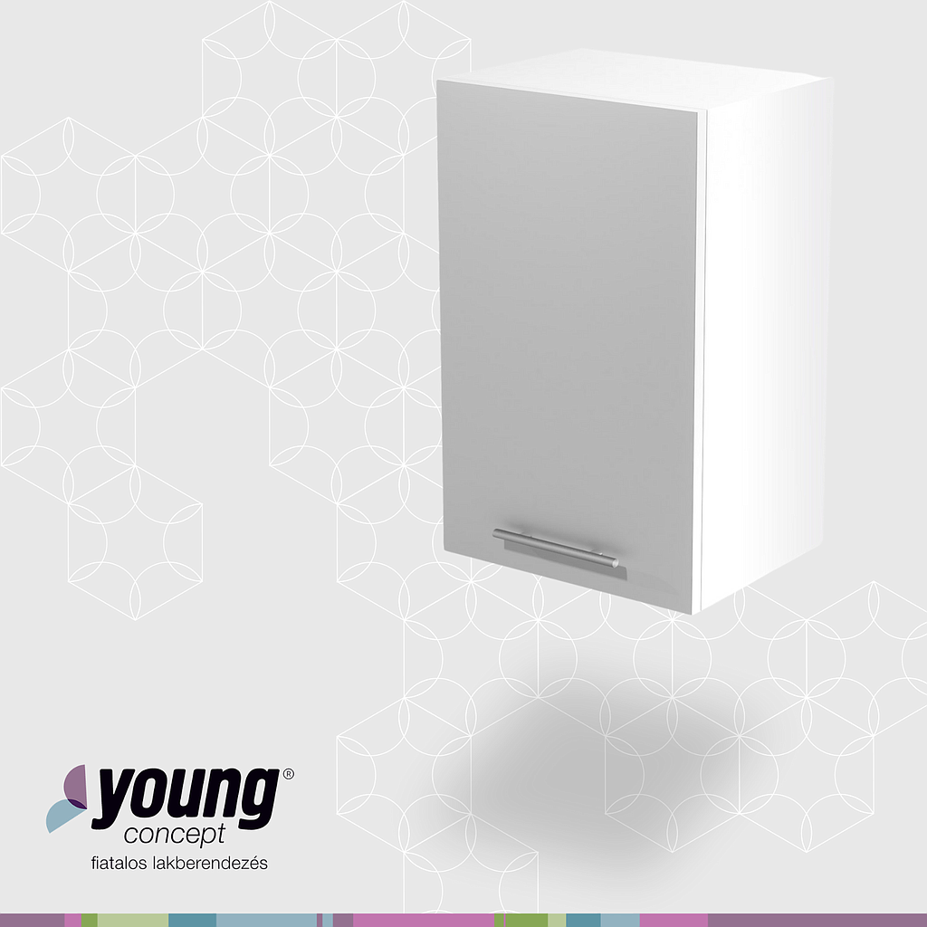 BENTO G-45/72 nyílóajtós felső elem, 45x72x30 cm