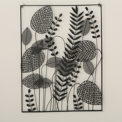 1018203 Mellow,fali kép, fekete fém , 60x80cm"k"