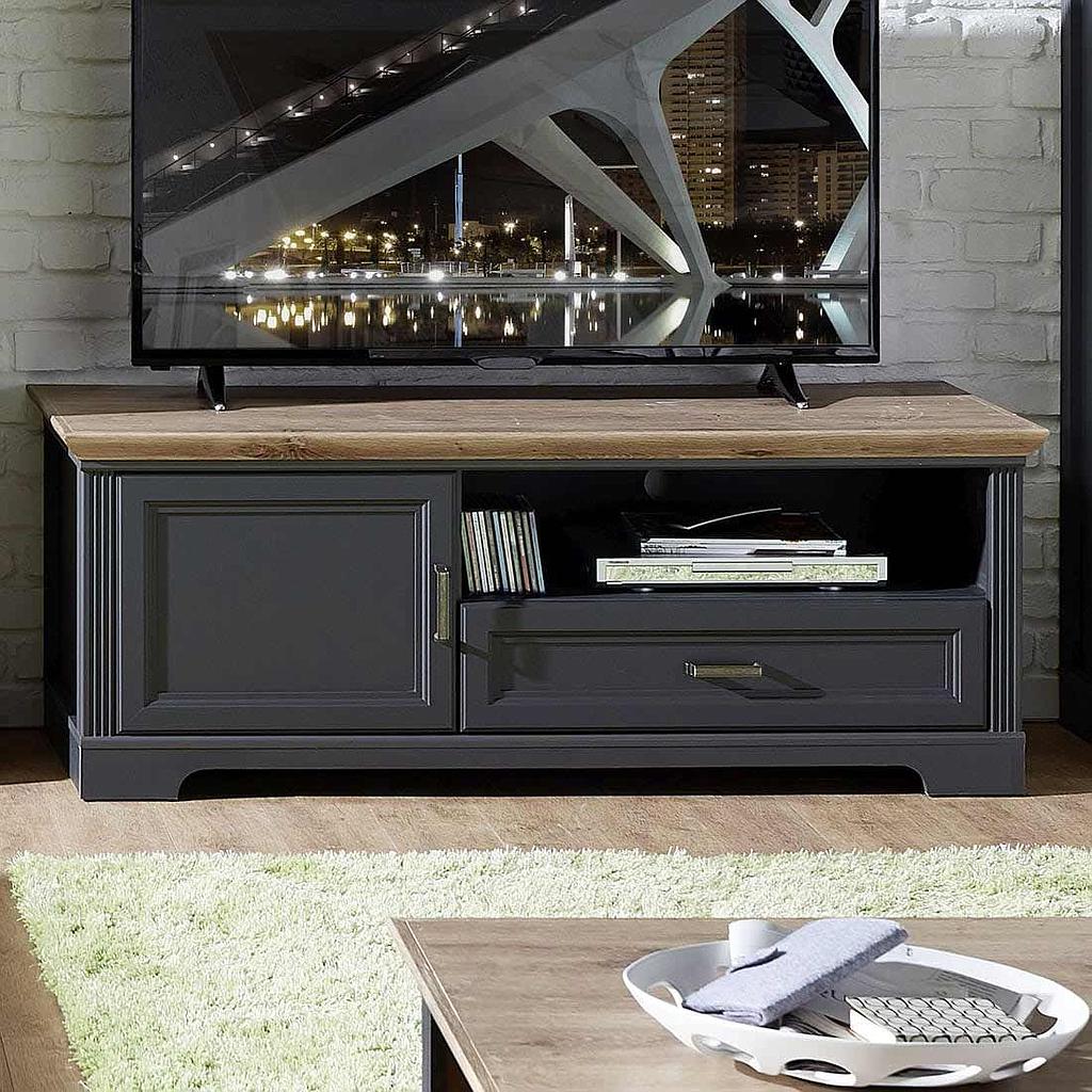 Jillana TV-állvány GH31, Grafit / Artisan tölgy, 143x54x51 cm