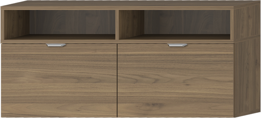 Modulo TV3 admirál dió fiókos,önbehúzós,csillapítós vasallattal ellátott építhető, nyitott Tv-s elem, 120x54x40cm