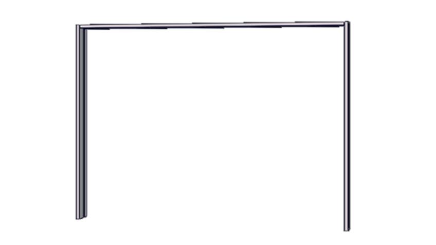 Rosso passepartout keret, világítás nélkül, homoktölgy,280cm