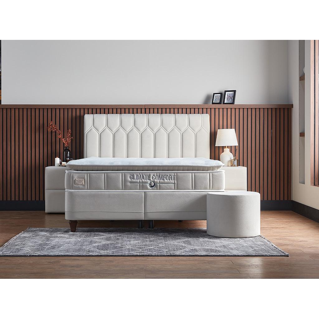 Klíma Komfort boxspring ágyszett (ágyneműtartós ágy matraccal) 180x200cm