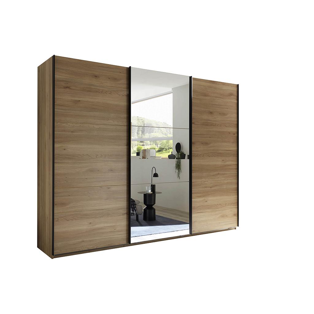 Amalia tolóajtós szekrény, Mauvella tölgy, 270x210x60 cm