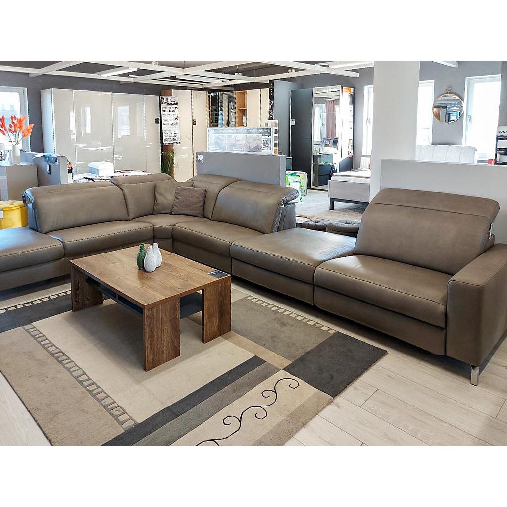 Primavera bőr relax ülőgarnitúra 406x252 cm + Relaxfotel