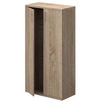 D-Line ajtós-polcos szekrény+zárral, szil színben, 155x81x40 cm