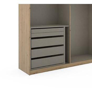 98M1 Belső fiók, 5 fiókkal, 90 cm-es elembe, 88x81x45 cm (Katja)