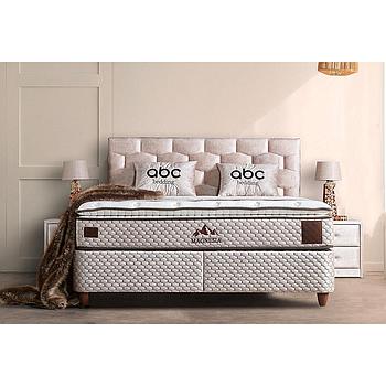 Magnólia boxspring ágyszett (ágyneműtartós ágy matraccal),bézs 200*200cm