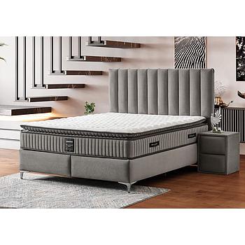 Parma boxspring franciaágy matraccal, menta 160x200 cm