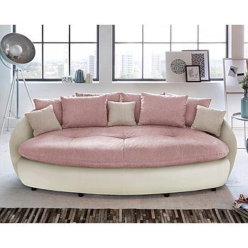 Bean kanapé, bézs/rózsaszín, 240x80x140 cm"k"