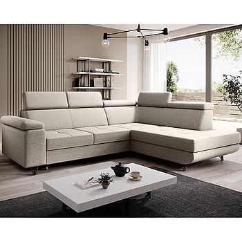 Violet ülőgarnitúra, jobbos, beige, 250x90x183cm