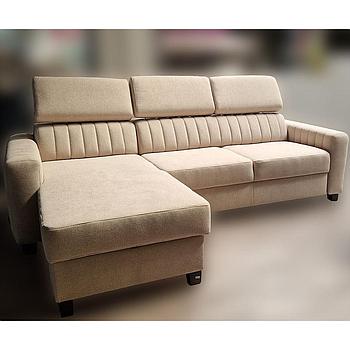 Linus sarokgarnitúra, beige, 250x175 cm