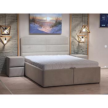 MySleep-ARONA ágyneműtartós ágykeret, bézs,180x200 cm