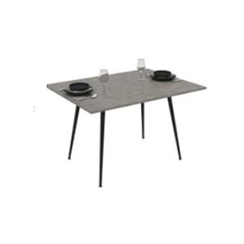Piccolo étkezőasztal, sötét beton hatású, 60-120x90x75cm