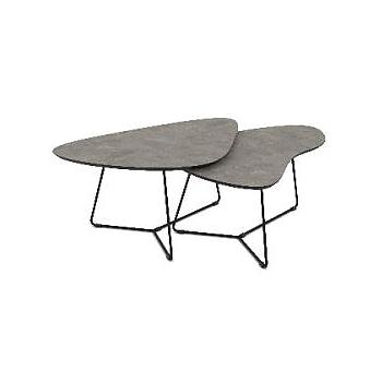 Nova dohányzóasztal szett, sötét beton hatású